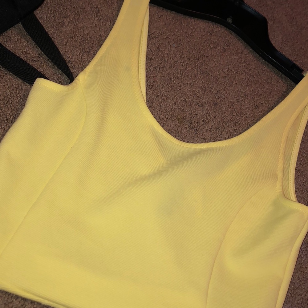 MADE BY ME ! yellow half top